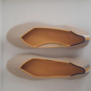 Rothy's Women's Flats, Yellow/Cream, size 11.5